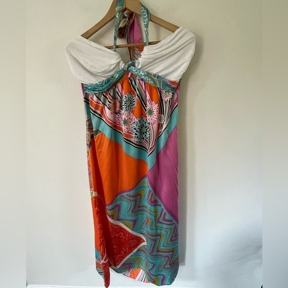 Alice And Trixie Womens Size Small Boho Silk Maxi Sleeveless Cocktail Dress
